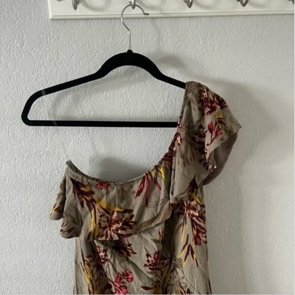 ASTR Floral Print One Shoulder Ruffle Mini Dress - Picture 3 of 4